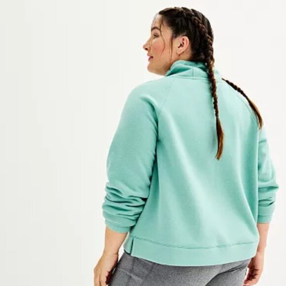 Plus Size Tek Gear® Ultrasoft Fleece Cowl Sweatshirt  NWT - Picture 4 of 12